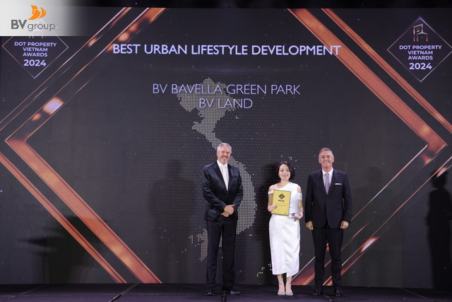 BV LAND ĐƯỢC VINH DANH TRONG HẠNG MỤC “VIETNAM'S BEST URBAN LIFESTYLE DEVELOPMENT” TẠI DOT PROPERTY AWARDS VIETNAM 2024